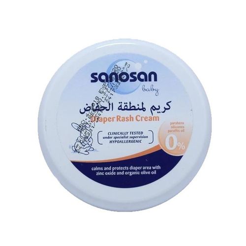SANOSAN BABY DIAPER RASH CREAM ZINC 150ML.