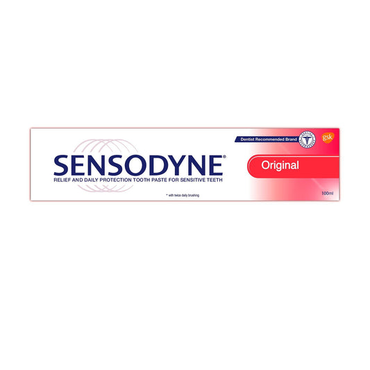 SENSODYNE ORIGINAL 100GM EVA معجون اسنان احمرعرض