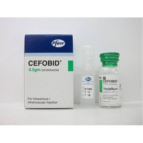 CEFOBID 500 GM 1 VIAL
