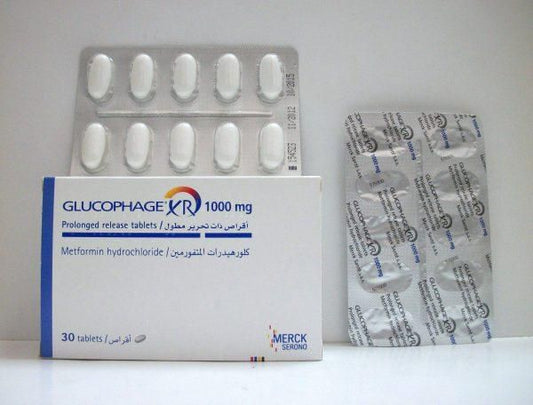 GLUCOPHAGE XR 1000MG 30TAB