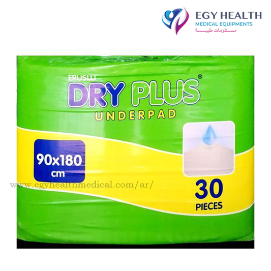 DRY PLUS 30 PCS 90 X 180 مفرش سرير طبى