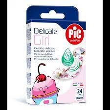 PIC DELICATE KIDS(GIRL) PLASTER MEDIUM 24 PCS