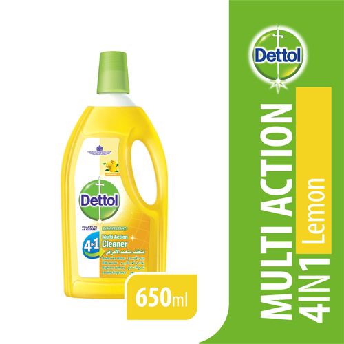DETTOL DISINFECTANT 4IN1 CLEANER 650 ML ليمون