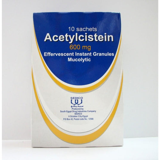 ACETYLCYSTEINE 600MG 5GM 10SACHET