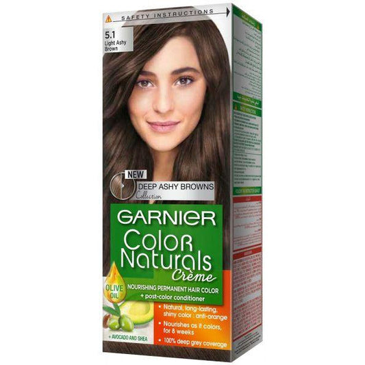 GARNIER NUTRISS(5.1)LIGHT ASHY BROWN بني رمادي خصم