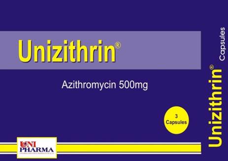 يونيزيثرين 500 مجم 3 كبسولات