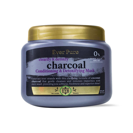 EVER PURE CHARCOAL CONDITIONING&DETOX MASK 300 ML