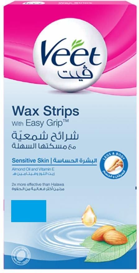 Veet Wax 12 Strips Normal Skin Off20 شرائح شمعية
