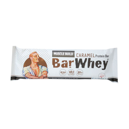 BAR WHEY MUSCLE BUILD CARAMEL PROTEIN BAR 50G