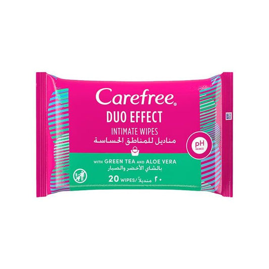 مناديل كيرفري للمنطقة الحساسة برائحة الشاي الأخضر، 20 قطعة