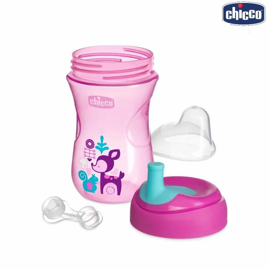 CHICCO ADVANCED CUP12M+ 200ML (81356) كوب بناتي
