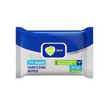 EASY CARE CLEAN ALCOHOL WIPES 25 WIPES