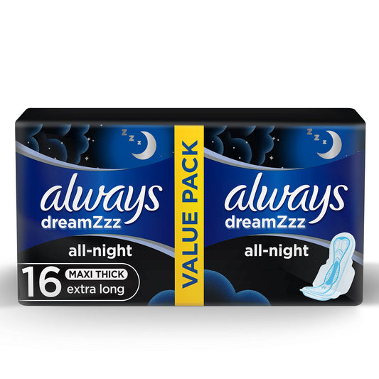 ALWAYS DREAMZ MAXI EXTRA LONG NIGHT 8 PACK 8-16