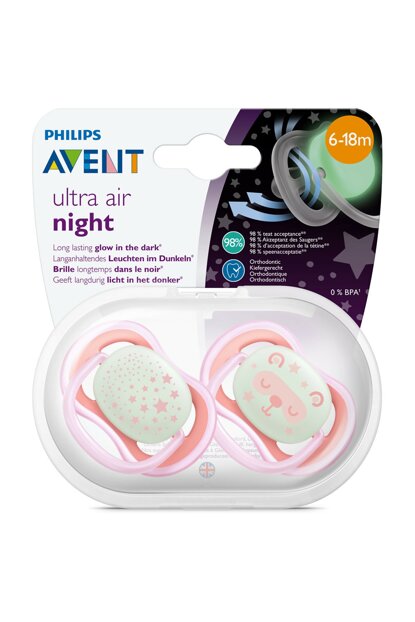 AVENT ULTRA AIR NIGHT 6-18M 2PC SCF376/22 تيتينه