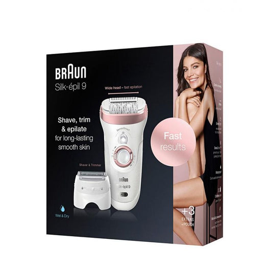 BRAUN SILK EPIL9 SHAVE TRIM&amp;EPILATE 9720 إزالة الشعر