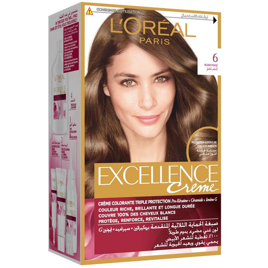 LOREAL EXCELLENCE CREME 6 DARK BLONDE OFF 15