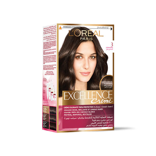 LOREAL EXCELLENCE CREME 3 DARK BROWN 15 OFF
