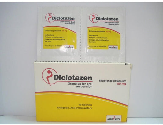 DICLOTAZEN 50MG 10SACHETS