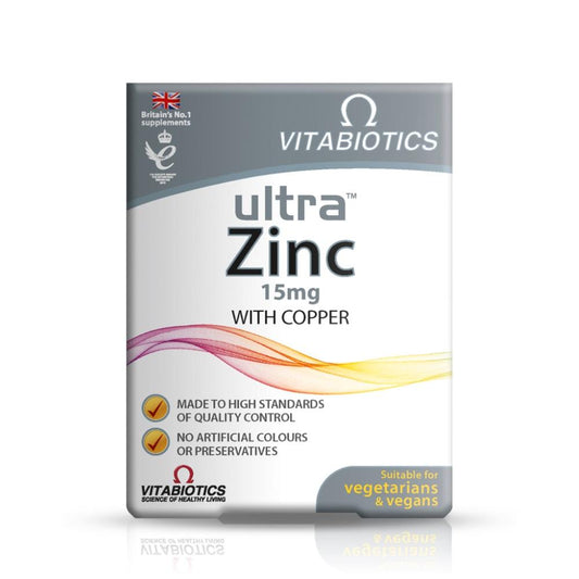 ULTRA ZINC WITH COPPER 15 MG 30 TAB