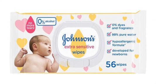 JJ BABY EXTRA SENSITIVE WIPES 56