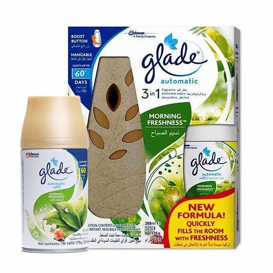 GLADE AUTOMATIC SPRAY AMBER & OUD جهاز+غيار مجانا