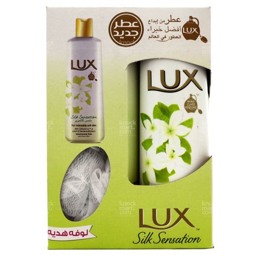 لوكس جل الاستحمام جاردينيا حريرية 250 مل + لوفه هدية