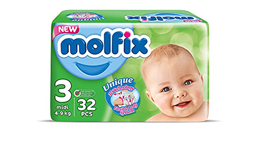 MOLFIX 3 DIAPERS MIDI (3) 32PCS مصري