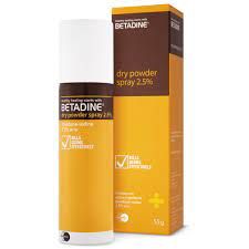 BETADINE DRY POWDER SPRAY 2.5 55 GM