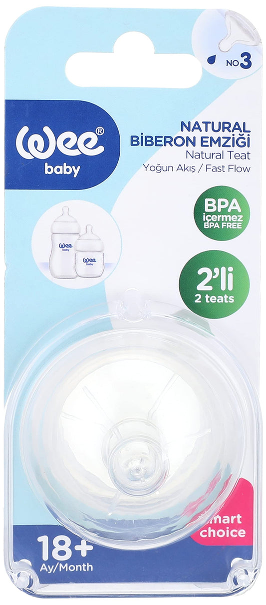 WEE BABY NATURAL TEAT 2 PCS 150