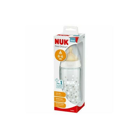 Nuk Glass Silicone M 240Ml Co-779
