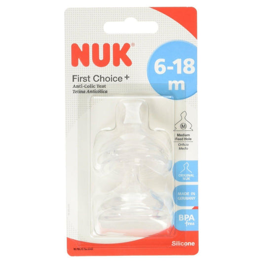 NUK ANTI-COLIC TEAT 6-18M CO-338