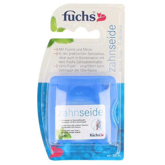 خيط تنظيف الأسنان فوكس ٥٠ متر (مشمع بالنعناع)