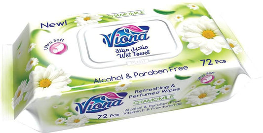 Viona Wipes Baby Chamomile 72Pcs