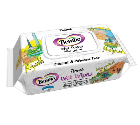 Bembo Wet Towel Baby Wipes 72Pcs