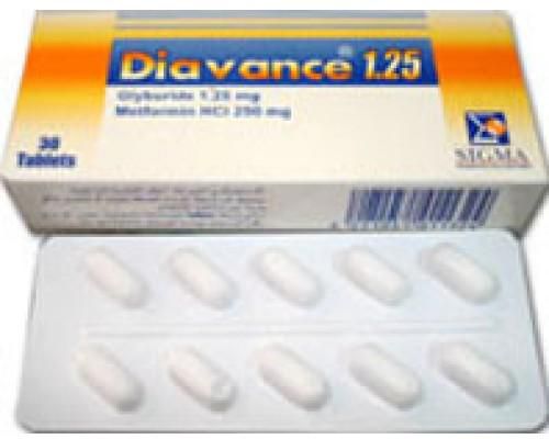 DIAVANCE 1.25 MG 30 TAB