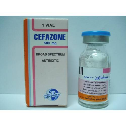 CEFAZONE 500 MG 1 VIAL