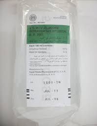 GLUCOSE INTRAVENOUS 25 500 MLللحق الوريدى متحدون