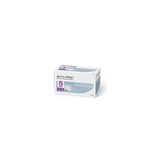 ACCU FINE 5MM 31G 100 UNIT ابرة انسولين معقمة