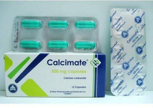 CALCIMATE 500 MG 12CAP