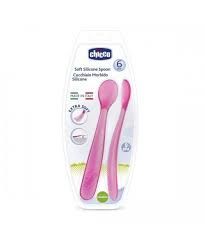CHICCO SOFTLY SPOON 6M+ معلقة سيلكون روز 61846