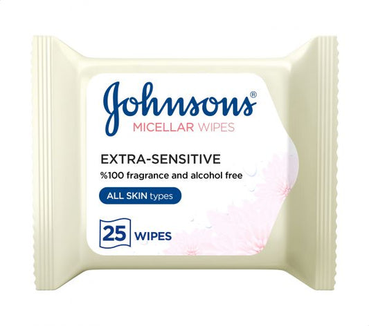 JJ EXTRA SENSITIVE MICELLAR 25WIPE فائقة الحساسية