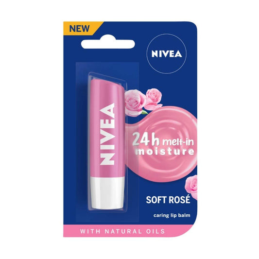 NIVEA LIP BALM ( SOFT ROSE ) 4.8G