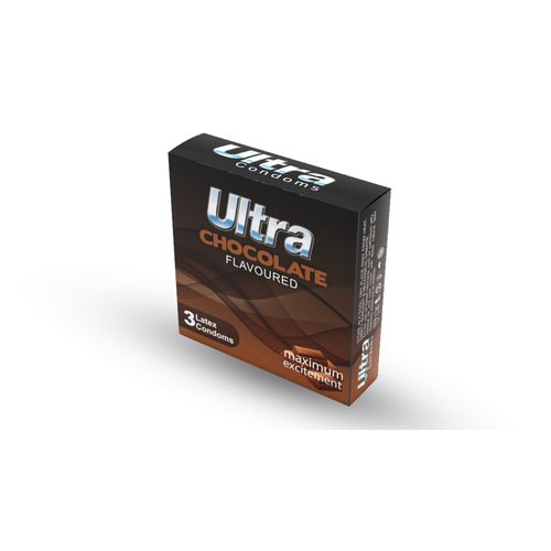 ULTRA CONDOMS LATEX (CHOCOLATE) 3 PCS