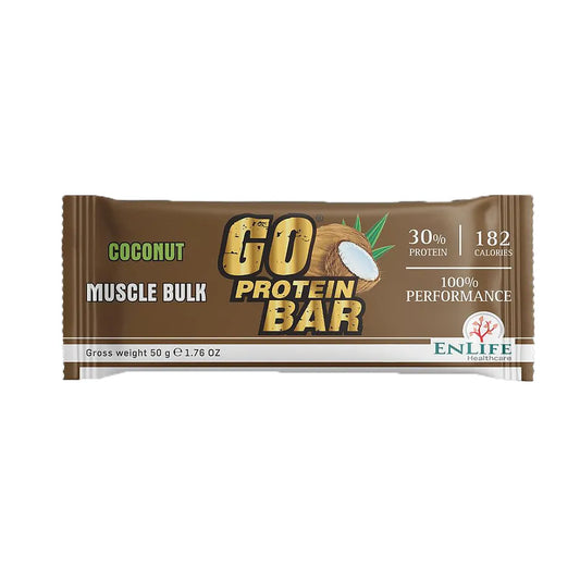 Go Protein Bar Coconut Muscle Bulk 50G