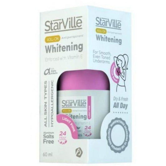 ستارفيل رول أون لتبييض البشرة وردي فاتح 60 مل