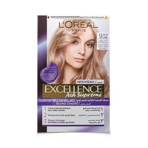 LOREAL EXCELLENCE ASH SUP 9.12 COOL PEARL V LIGHT