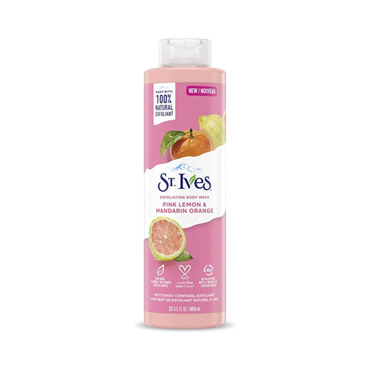 ST IVES BODY WASH PINK LEMON&MAND 650ML
