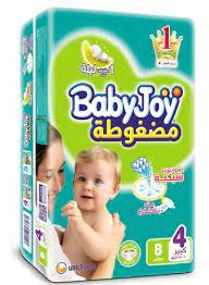 BABYJOY 4 (STRETCH) LARGE (10-18KG) 8PC (1+1)OFF