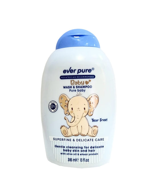 EVER PURE BABY WASH&SHAMPOO PURE BABY 385ML