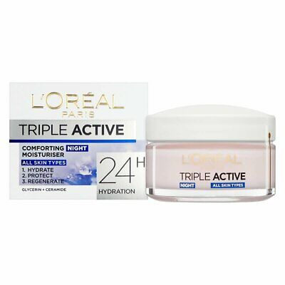 LOREAL TRIPLE Active 24H HYDRA NIGHT ALL SKIN 50ML